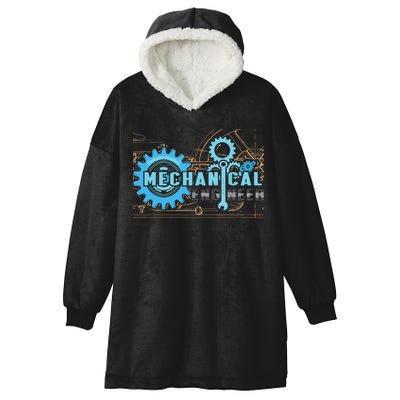 Men Mechanical Engineer For Engineer Student Engineering Hooded Wearable Blanket