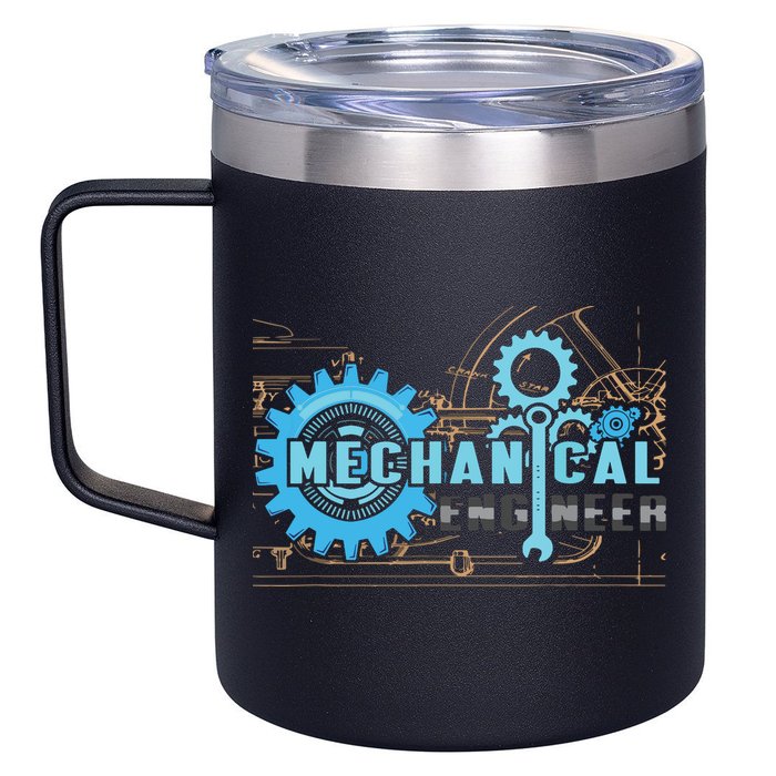Men Mechanical Engineer For Engineer Student Engineering 12oz Stainless Steel Coffee Mug