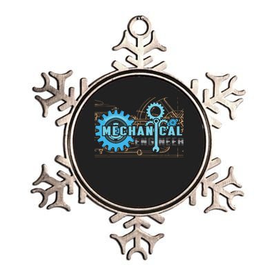 Men Mechanical Engineer For Engineer Student Engineering Metallic Star Ornament