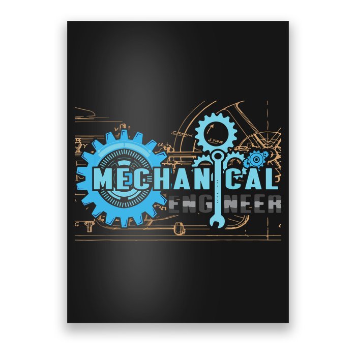 Men Mechanical Engineer For Engineer Student Engineering Poster