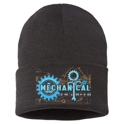 Men Mechanical Engineer For Engineer Student Engineering Sustainable Knit Beanie