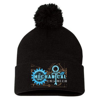Men Mechanical Engineer For Engineer Student Engineering Pom Pom 12in Knit Beanie