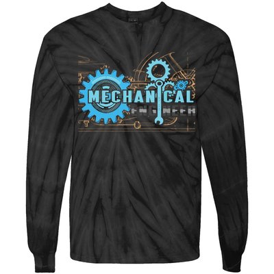 Men Mechanical Engineer For Engineer Student Engineering Tie-Dye Long Sleeve Shirt