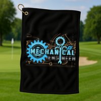 Men Mechanical Engineer For Engineer Student Engineering Golf Towel
