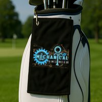 Men Mechanical Engineer For Engineer Student Engineering Golf Towel