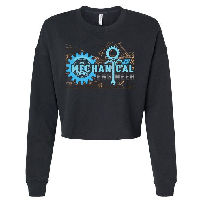 Men Mechanical Engineer For Engineer Student Engineering Cropped Pullover Crew