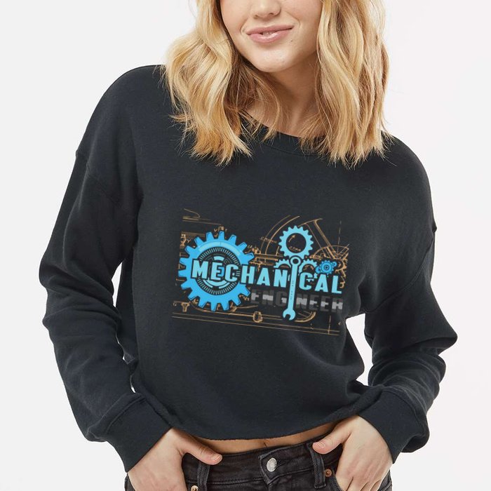 Men Mechanical Engineer For Engineer Student Engineering Cropped Pullover Crew