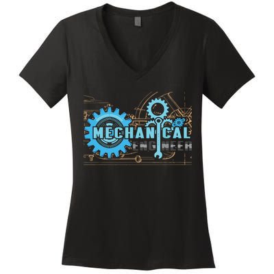Men Mechanical Engineer For Engineer Student Engineering Women's V-Neck T-Shirt