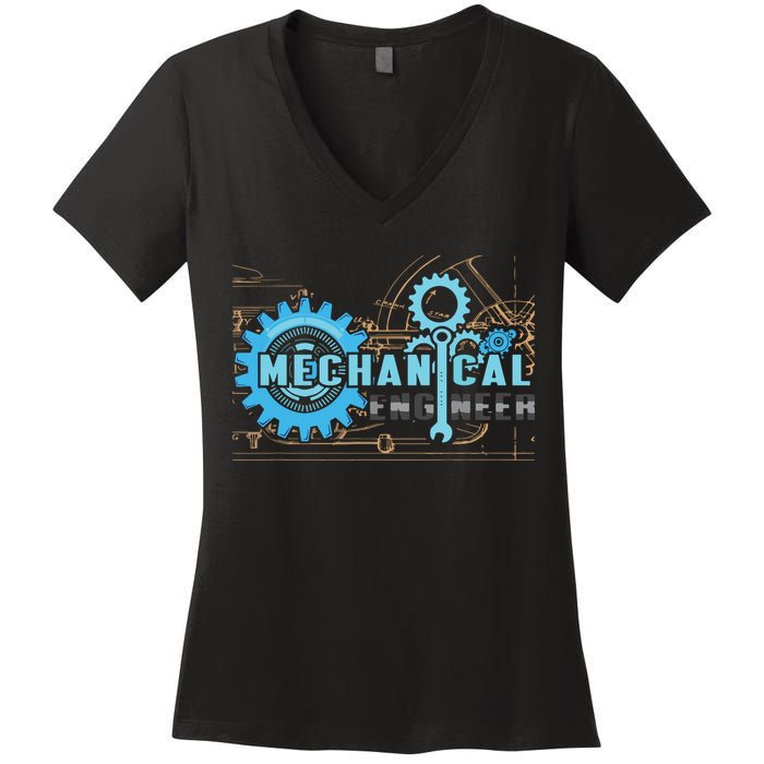 Men Mechanical Engineer For Engineer Student Engineering Women's V-Neck T-Shirt