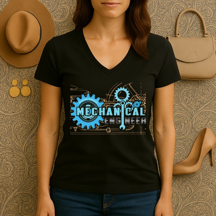 Men Mechanical Engineer For Engineer Student Engineering Women's V-Neck T-Shirt