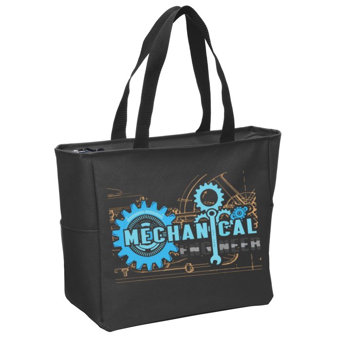 Men Mechanical Engineer For Engineer Student Engineering Zip Tote Bag