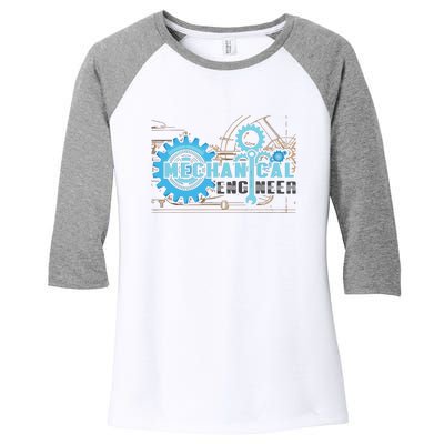 Men Mechanical Engineer For Engineer Student Engineering Women's Tri-Blend 3/4-Sleeve Raglan Shirt