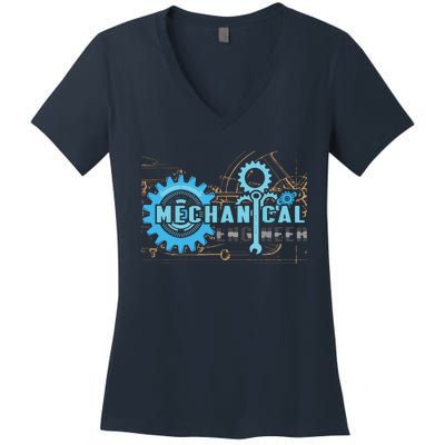 Men Mechanical Engineer For Engineer Student Engineering Women's V-Neck T-Shirt