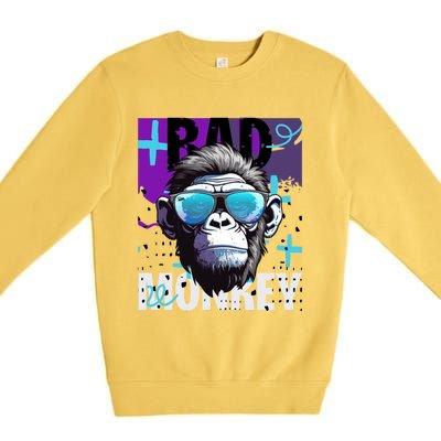 Monkey Madness : Embrace The Playful Spirit Meaningful Gift Premium Crewneck Sweatshirt