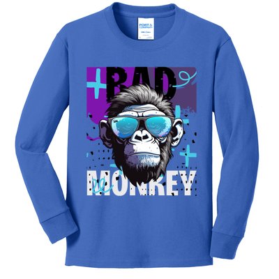 Monkey Madness : Embrace The Playful Spirit Meaningful Gift Kids Long Sleeve Shirt