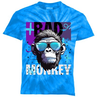 Monkey Madness : Embrace The Playful Spirit Meaningful Gift Kids Tie-Dye T-Shirt