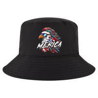 Merica Mullet Eagle Funny 4th Of July Cool Comfort Performance Bucket Hat