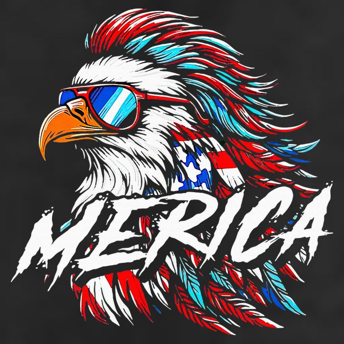 Merica Mullet Eagle Funny 4th Of July Cool Comfort Performance Bucket Hat