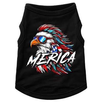 Merica Mullet Eagle Funny 4th Of July Doggie Tank