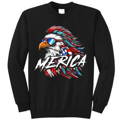 Merica Mullet Eagle Funny 4th Of July Sweatshirt