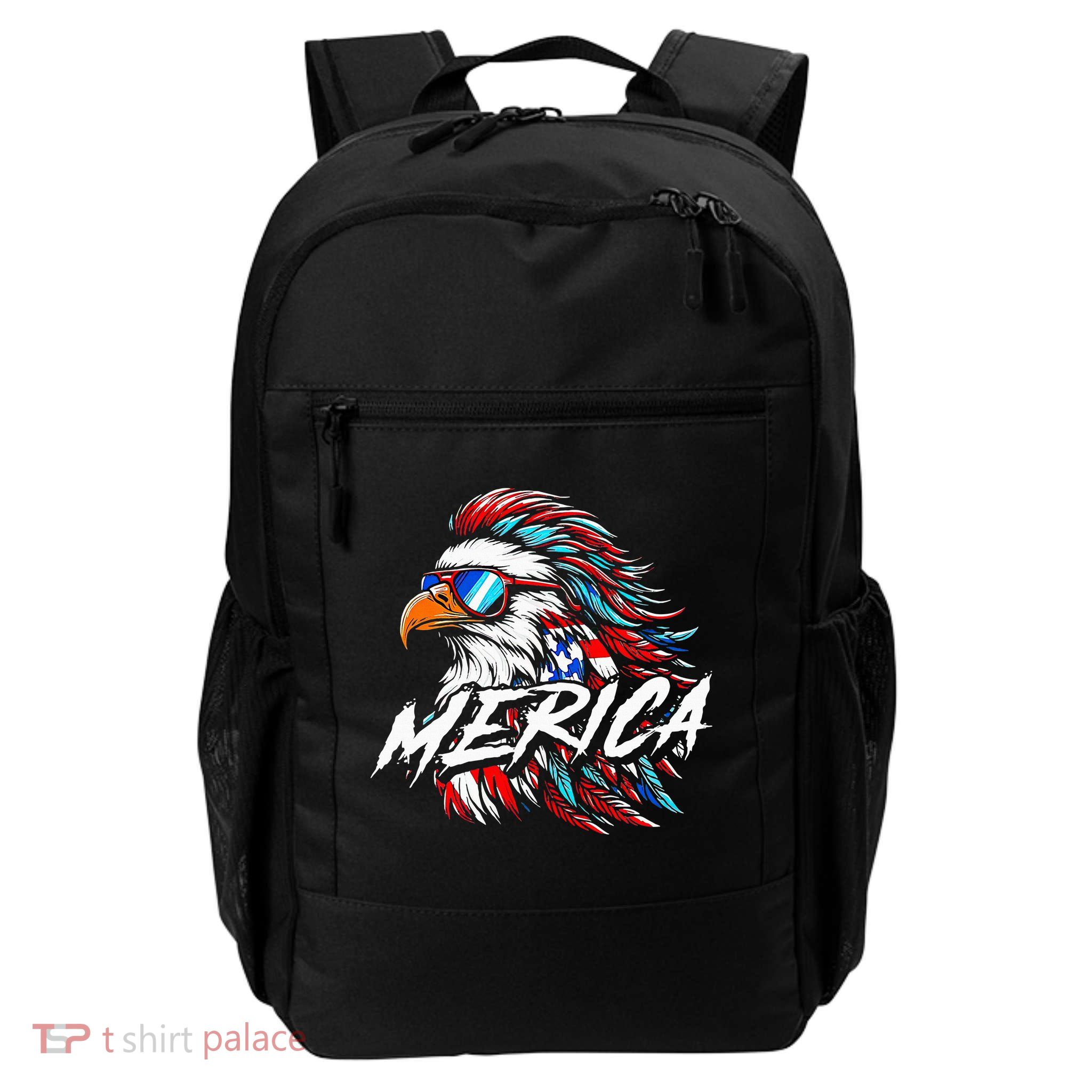 Merica Mullet Eagle Funny 4th Of July Backpack