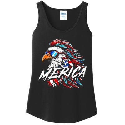 Merica Mullet Eagle Funny 4th Of July Ladies Essential Tank