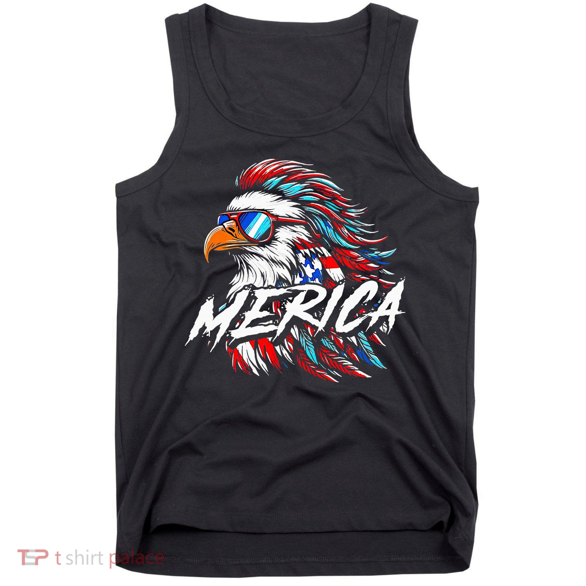 Merica Mullet Eagle Funny 4th Of July Tank Top
