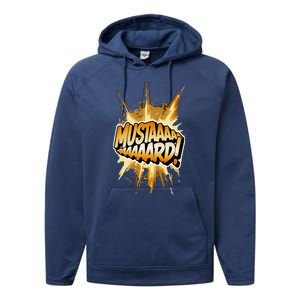 Mustard Mustaaaard! Expression Iconic Hiphop Streetwear Performance Fleece Hoodie