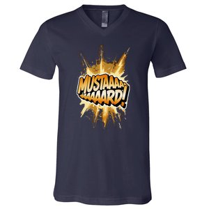 Mustard Mustaaaard! Expression Iconic Hiphop Streetwear V-Neck T-Shirt