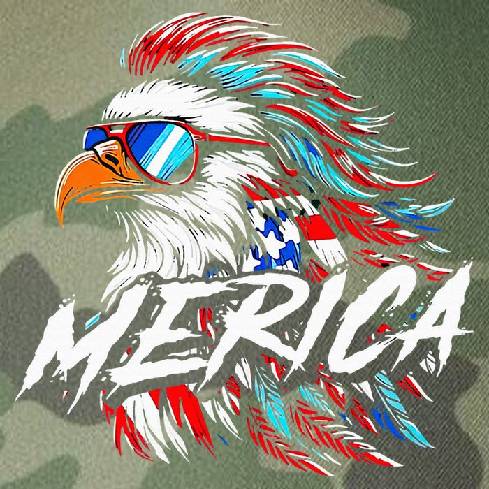 Merica Mullet Eagle Funny 4th Of July Legacy Tie Dye Trucker Hat