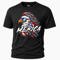 Merica Mullet Eagle Funny 4th Of July Performance Shirt