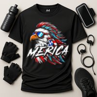 Merica Mullet Eagle Funny 4th Of July Performance Shirt