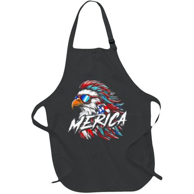 Merica Mullet Eagle Funny 4th Of July Apron