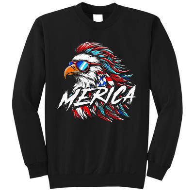 Merica Mullet Eagle Funny 4th Of July Sweatshirt