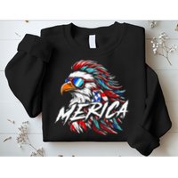 Merica Mullet Eagle Funny 4th Of July Sweatshirt