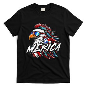 Merica Mullet Eagle Funny 4th Of July T-Shirt