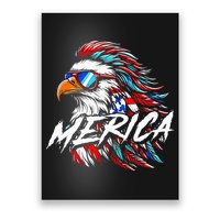 Merica Mullet Eagle Funny 4th Of July Poster