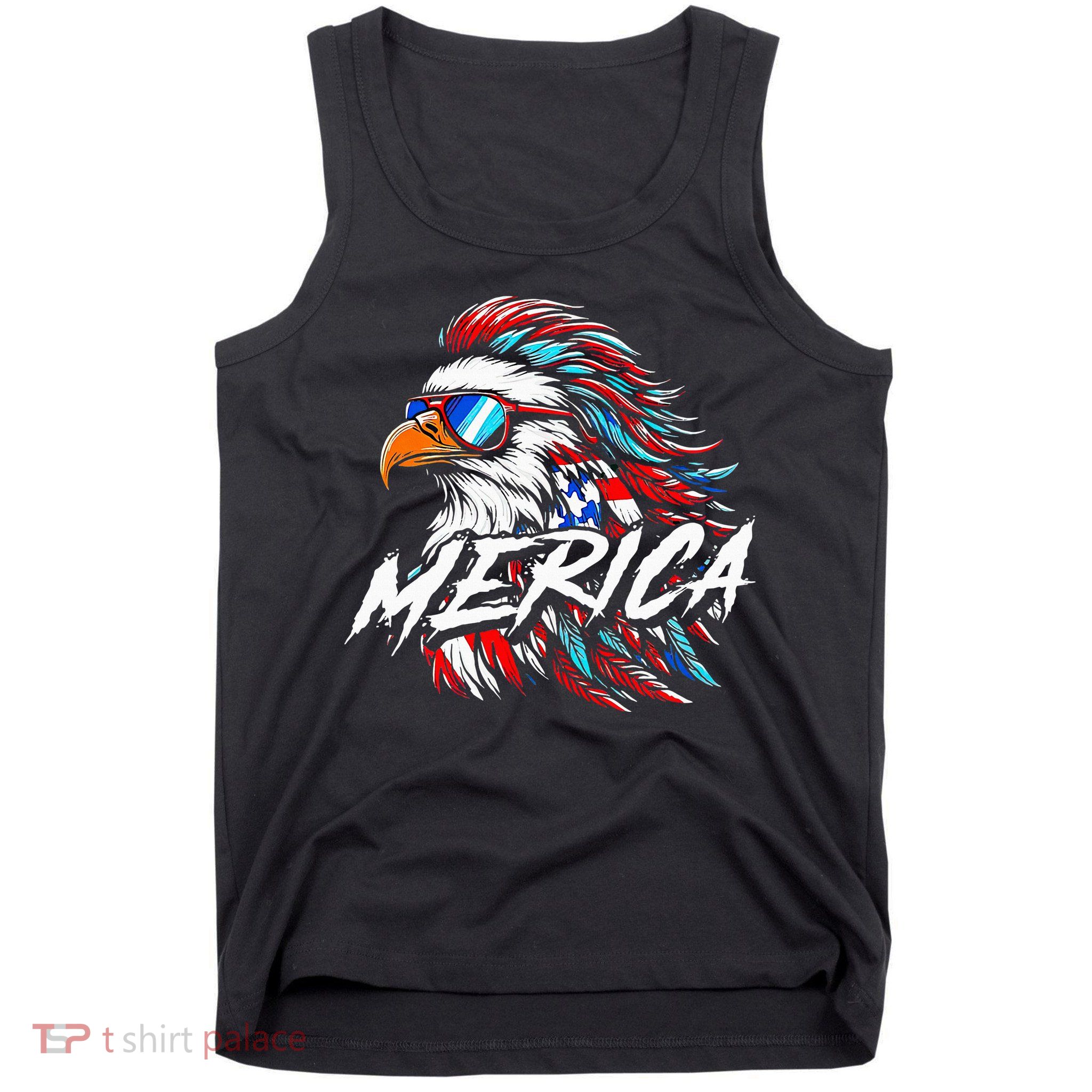 Merica Mullet Eagle Funny 4th Of July Tank Top