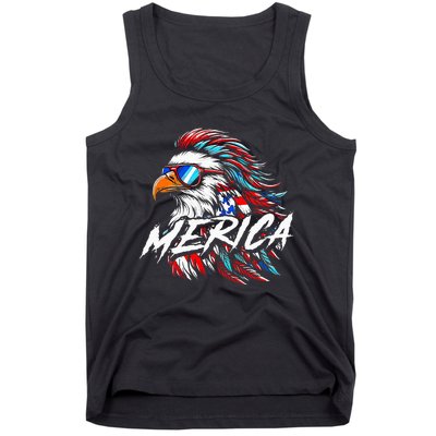 Merica Mullet Eagle Funny 4th Of July Tank Top