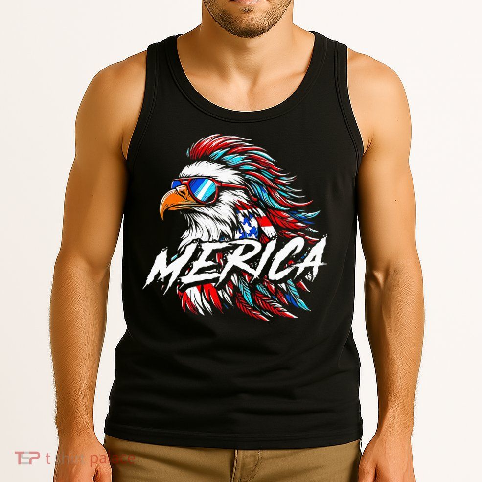 Merica Mullet Eagle Funny 4th Of July Tank Top