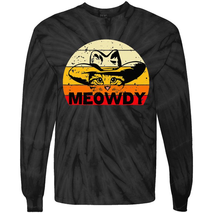 Meowdy Tie-Dye Long Sleeve Shirt