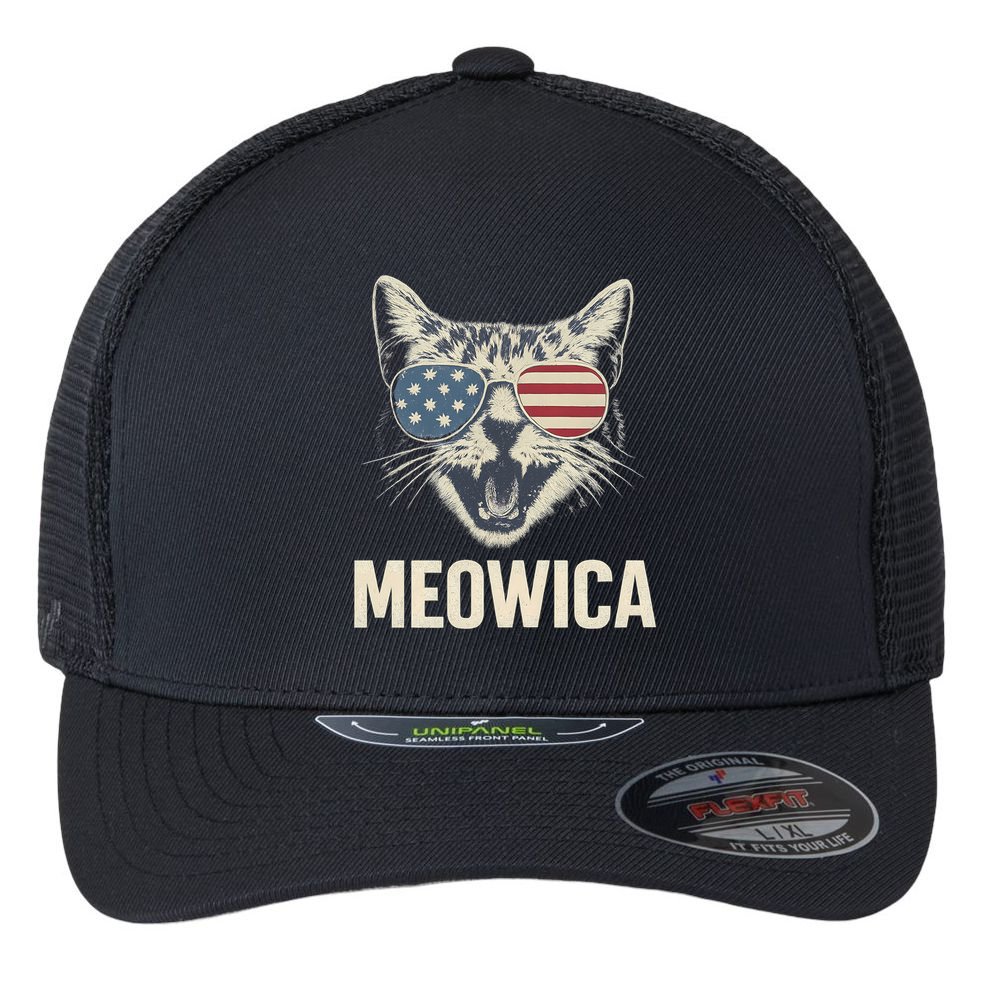 Meowica Flexfit Unipanel Trucker Cap