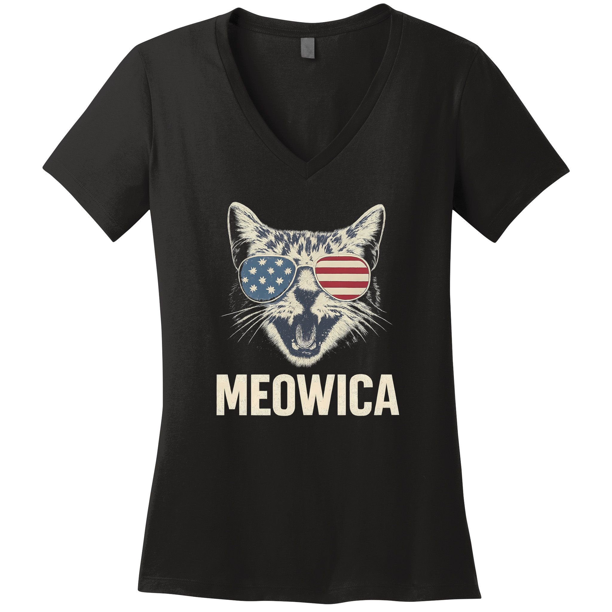 Meowica Women's V-Neck T-Shirt