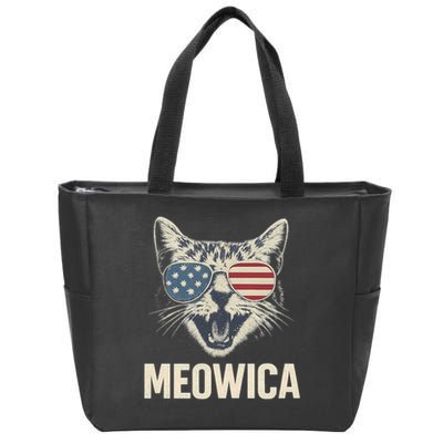 Meowica Zip Tote Bag