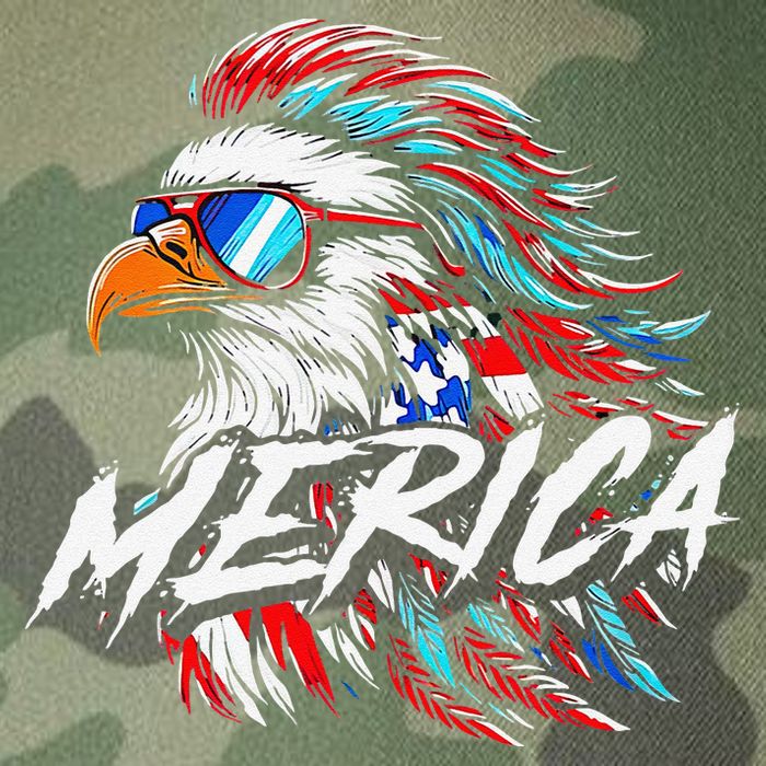 Merica Mullet Eagle Funny 4th Of July Legacy Tie Dye Trucker Hat