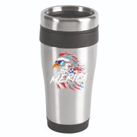 Merica Mullet Eagle Funny 4th Of July 16oz Travel Tumbler