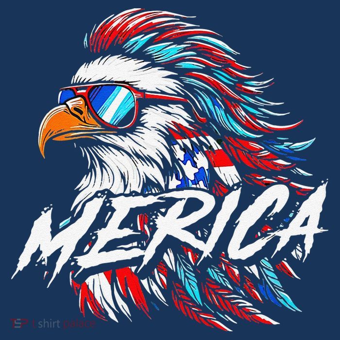 Merica Mullet Eagle Funny 4th Of July Cool Comfort Performance Bucket Hat