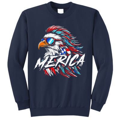 Merica Mullet Eagle Funny 4th Of July Sweatshirt