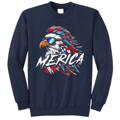 Merica Mullet Eagle Funny 4th Of July Sweatshirt