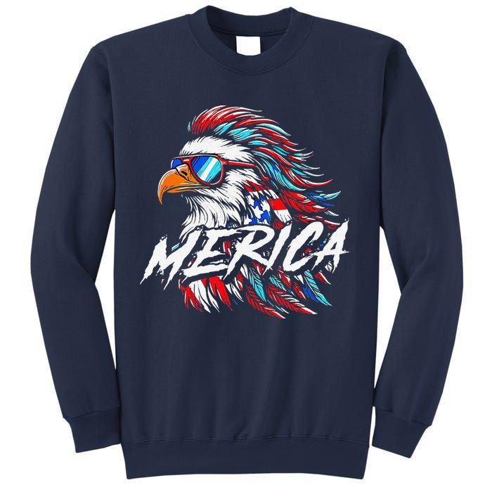 Merica Mullet Eagle Funny 4th Of July Sweatshirt